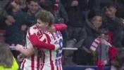 马竞半场3-0巴萨！马竞配合行云流水，小蜘蛛助攻卢卡曼推射破门